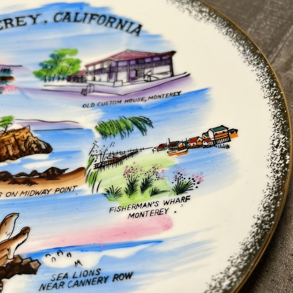 Vintage EFCCO Ceramic Monterey CA Collector Plate Made Japan - Picture 5 of 8